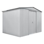 KOVINSKA VRTNA HIŠKA GLOBEL TOWER 108 SREBRNA Š296 X G238 X V203 CM - slika 2